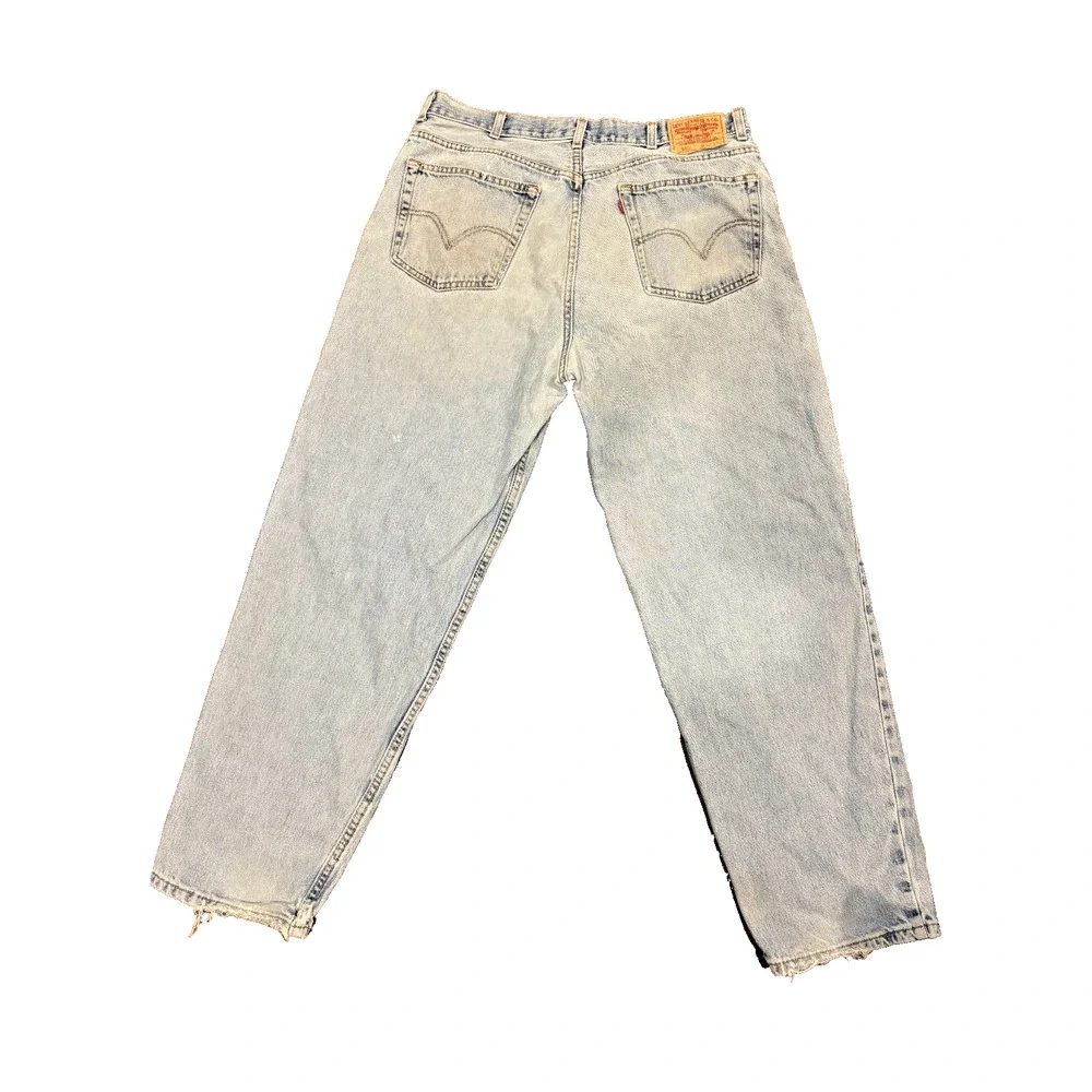 VTG 2004 Levi's 560 Loose Tapered Baggy Y2K Jeans Light Wash 37x30.5 Tag 38x32